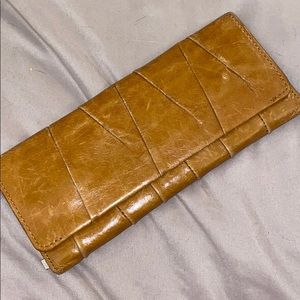 Brown Leather Hobo Wallet